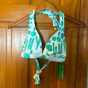 Lilly Pulitzer bikini top new with tags. Size S